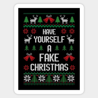 Have Yourself A Fake Christmas - Festive Introvert Sticker